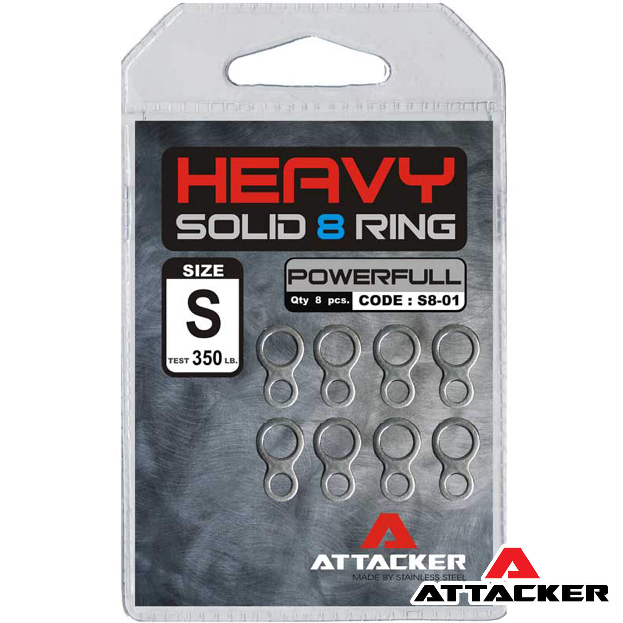 ATTACKER HEAVY SOLID 8 RING S8-01