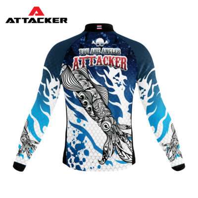 ATTACKER NEW JERSEY SHIRT เสื้อตกปลา(แขนยาว) V.4 ลายหมึก