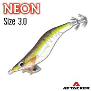 โยกุ้ง ATTACKER NEON SQUID JIG 3.0 #04 สีน้ำตาล