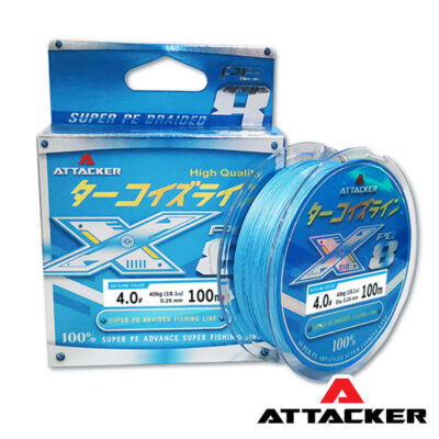 สายตกปลา สายพีอี ถัก 8 ATTACKER X8 Super PE Advance