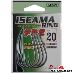 เบ็ดตกปลา เบ็ดตูดห่วง ATTACKER ISEAMA RING Super needle point