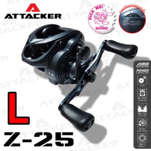 รอกตกปลา รอกหยดน้ำ รอกตีเหยื่อปลอม ATTACKER รุ่น Z-25 พร้อมกิ๊กเสียง