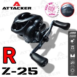 รอกตกปลา รอกหยดน้ำ รอกตีเหยื่อปลอม ATTACKER รุ่น Z-25 พร้อมกิ๊กเสียง