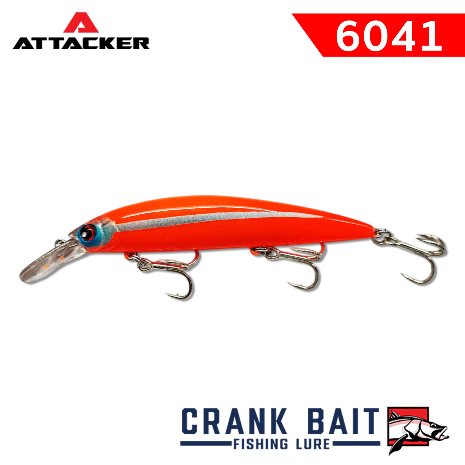 เหยื่อตกปลา ATTACKER CRANK BAIT 6041S สีส้ม – อุปกรณ์ตกปลาขายปลีก-ส่ง ...