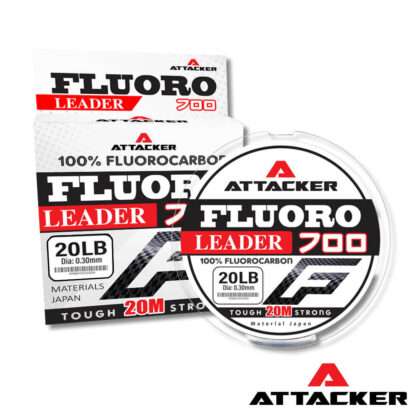 สายช็อกหลีด ATTACKER FLUORO LEADER ขนาด 20lbs 20M