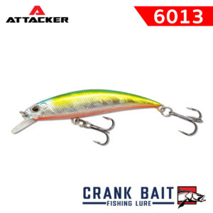 เหยื่อปลอม เหยื่อตกปลา ATTACKER CRANK BAIT Fishing Bait Lure 6013 SINKING