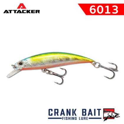 เหยื่อตกปลา ATTACKER CRANK BAIT 6013S สีทอง
