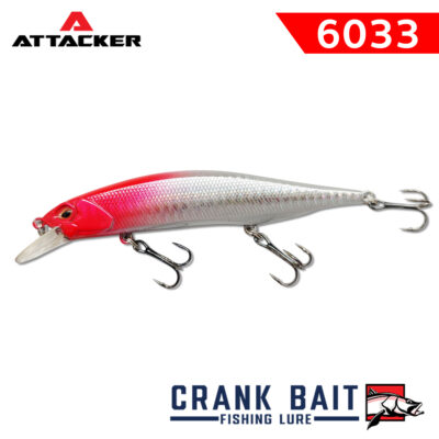 เหยื่อปลอม เหยื่อตกปลา ATTACKER CRANK BAIT Fishing Bait Lure 6033 FLOATING (1)