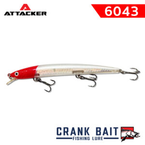 เหยื่อปลอม เหยื่อตกปลา ATTACKER CRANK BAIT Fishing Bait Lure 6043 FLOATING (3)