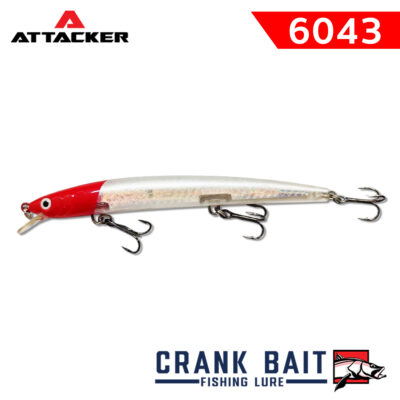 เหยื่อปลอม เหยื่อตกปลา ATTACKER CRANK BAIT Fishing Bait Lure 6043 FLOATING (3)