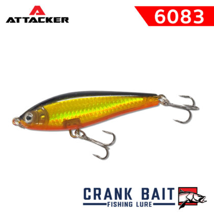 เหยื่อตกปลา ATTACKER CRANK BAIT 6083F สีทอง
