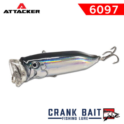 เหยื่อตกปลา ATTACKER CRANK BAIT 6097F สีดำ