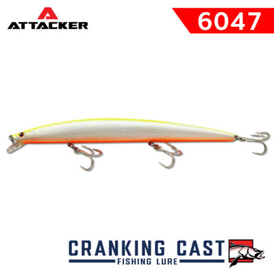 เหยื่อปลอม เหยื่อตกปลา ATTACKER CRANK BAIT Fishing CAST Lure 6047 FLOATING